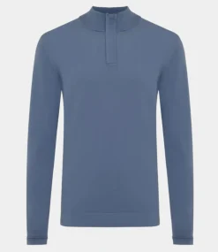Genti Turtle zip l/s blue K2048-1260-014
