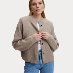 Gestuz AlphaGZ short cardigan warm sand melange 10905931-1512141