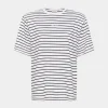 Gestuz amurilly striped tee white black 10909343-106159