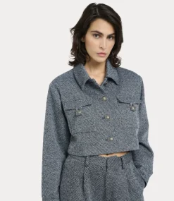 Gestuz BelmaGZ blazer Blue twill structure 10909731-106826