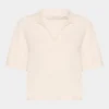 Gestuz GZalpha ss polo pullover Ivory 10910035-102336