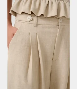 Gestuz GZdecy HW pants light sand melange 10909871-107203