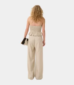 Gestuz GZdecy HW pants light sand melange 10909871-107203