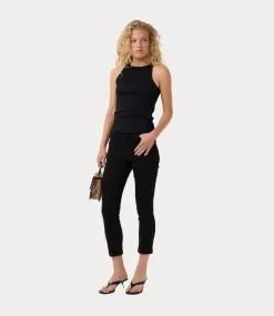 Gestuz GZdrew rhinestone logo tank Black 10910297-100017