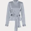 Gestuz HarperGZ LS blouse Grey blue 10909751-105098