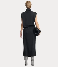 Gestuz ManziGZ skirt deep graphite melange 10909423-106530