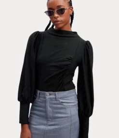 Gestuz Rifagz puff blouse black 10904986-100017