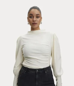 Gestuz RifaGZ puff blouse Egret 10904986-110103