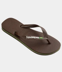 Havaianas Brasil logo dark brown white 4110850-2673