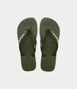 Havaianas Brasil logo green olive green olive 4110850-5983