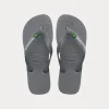 Havaianas Brasil logo steel grey steel grey 4110850-5002