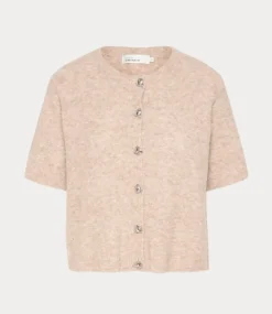 Karen By Simonsen kbnoabelle short cardigan simply taupe 10105394-160906
