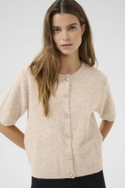 Karen By Simonsen kbnoabelle short cardigan simply taupe 10105394-160906