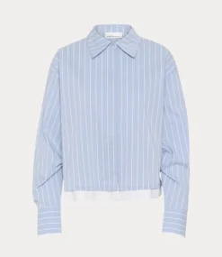 Karen By Simonsen kbtessa shirt light blue stripe