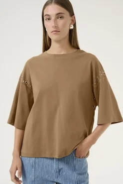 Karen By Simonsen kbtika tee toasted coconut 10105316-181029