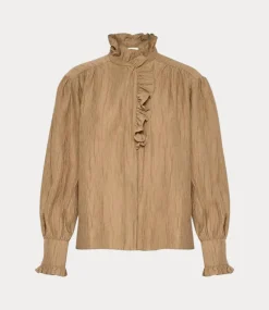 Karen By Simonsen kbtrace blouse toasted coconut 10105327-181029