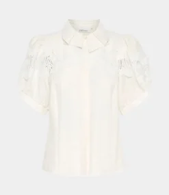 Karen By Simonsen Kburith frosty blouse egret 10105397-110103