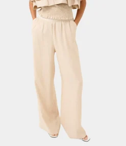 Karen By Simonsen Kbvala pants natural melange 10105467-1613101