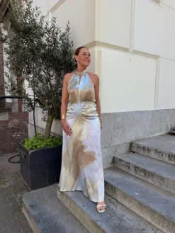 Karen By Simonsen Olgakb long dress olga print heather 10104937-107573