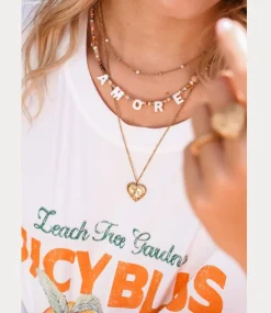 Label Kiki Amore pastello necklace gold KSK1791-GOLD