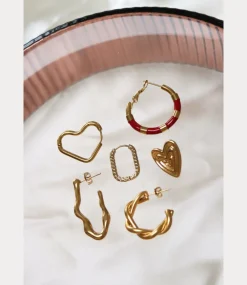 Label Kiki Big braided hoop gold KSH2541-GOLD