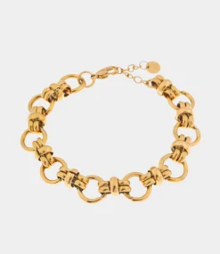 Label Kiki Big round bracelet gold KEX0411-GOLD