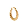 Label Kiki Big stripes hoop gold KSH1291-GOLD