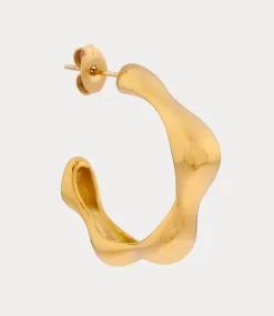 Label Kiki Big wavy hoop gold KSH2951-GOLD