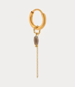 Label Kiki Chain grey hoop gold KSH2321-GOLD