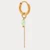 Label Kiki Chain light green hoop gold KSH2651-GOLD