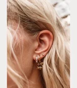 Label Kiki Cherry bow hoop gold KSH2841-GOLD