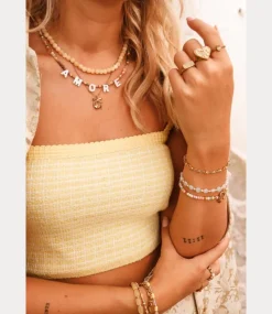 Label Kiki Cherry bow necklace gold KSK1861-GOLD