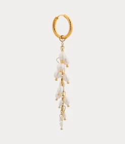 Label Kiki Dancing pearls hoop gold KEX0361-GOLD