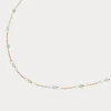 Label Kiki Dottie green necklace gold KSK1811-GOLD