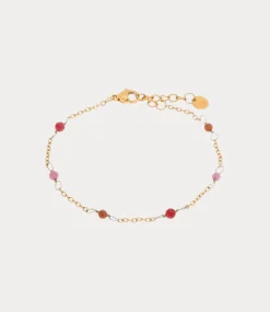 Label Kiki Dottie ruby bracelet gold KSA2761-GOLD