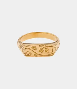Label Kiki Flower market ring gold KR041-GOLD