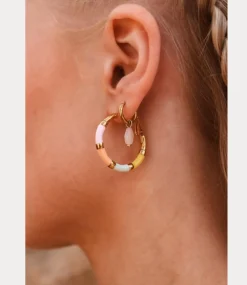 Label Kiki Hoola pastel hoop gold KSH2961-GOLD