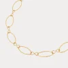 Label Kiki Infinity oval necklace gold KSK1801-GOLD