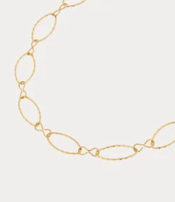 Label Kiki Infinity oval necklace gold KSK1801-GOLD
