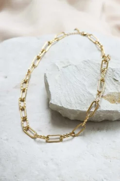 Label Kiki King george necklace gold KSK1491-GOLD