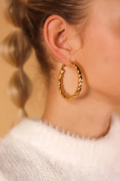 Label Kiki Label Kiki Knotbound hoop gold