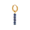Label Kiki Label Kiki Royal blue hoop gold KSH1521-GOLD