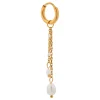 Label Kiki Mermaid tail hoop gold KSH1751-GOLD