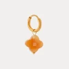 Label Kiki Orange clover hoop gold KSH2171-GOLD