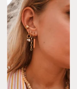 Label Kiki Oval loop hoop gold KSH2801-GOLD