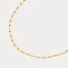 Label Kiki Oval loop necklace gold KSK1821-GOLD