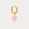 Label Kiki Pink clover hoop gold KSH2781-GOLD