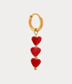 Label Kiki Queen of hearts hoop gold KSH2271-GOLD