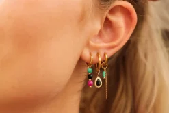 Label Kiki Round color hoop gold