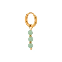 Label Kiki Seagreen hoop gold KSH1771-GOLD